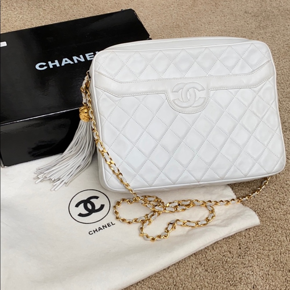 Chanel Camera Bag in White